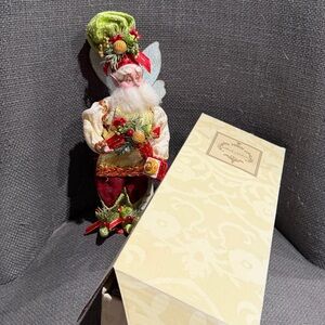 Mark Roberts Pastry Shop Fairy 51-02388 with tag & box baker Santa clause cake